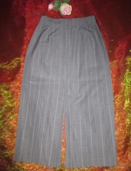 NEU * Sekretärinnen * Business * Nadelstreifen * Schurwolle * Etui * Shift * Pencil Skirt * High Waist * Rock "Betty Barclay" Gr. 32- 34/ XS * hell- grau * - Riedlingen