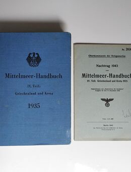 Altes Buch Mittelmeer Handbuch IV Teil Griechenland u. Kreta 1935 - Hannover Buchholz-Kleefeld