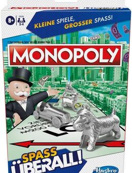 Hasbro Spiel Monopoly Kompakt, Familienspiel