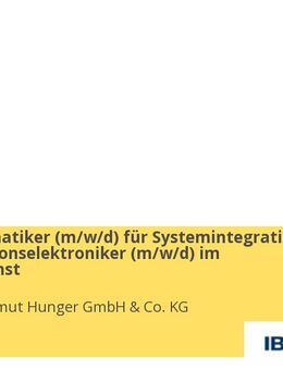 Fachinformatiker (m/w/d) für Systemintegration / Informationselektroniker (m/w/d) im Kundendienst - Kiel