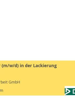 Mitarbeiter (m/w/d) in der Lackierung (23,55€/h) - Mannheim