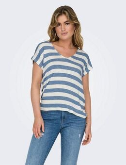 ONLY V-Shirt ONLLIRA LIFE S/S V-NECK TOP JRS NOOS