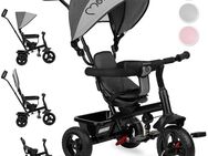 MoMi IRIS Kinder Dreirad 5 in 1 - Kinderwagen, Lenkstange, Ab 9 Monaten, Grau 28 NEU - Braunfels