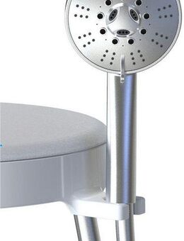 Bischof Dusch- und Badhocker Rotate 2.0, belastbar bis 150 kg, TÜV/GS geprüft, drehbare Sitzfläche und Ablage, in 2 Farben