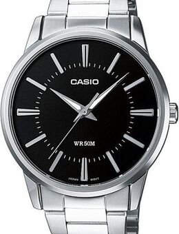 CASIO TIMELESS COLLECTION Quarzuhr MTP-1303PD-1AVEG, Armbanduhr, Herrenuhr, Damenuhr, analog, Neo-Display, Edelstahlarmband