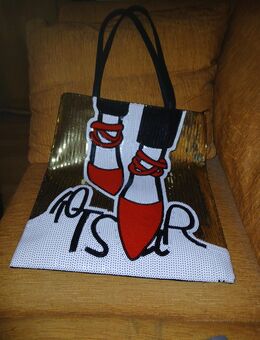 Tasche bunt gebraucht gepflegt Pailletten - Leverkusen