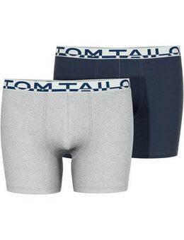 TOM TAILOR Boxershorts Kentucky (2er-Pack) bequem, eng, elastisch, Baumwollmix, Logobund