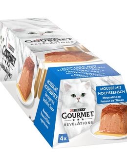 12 + 4 gratis! 16 x 57 g Gourmet Revelations - Mousse: Meeresfisch