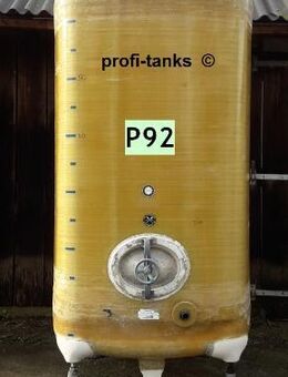 P92 gebrauchter 7.000 L Polyestertank GFK-Tank Juno-Tank Lagerbehälter Wassertank Regenauffangtank Flüssigfuttertank Melassetank Molketank Gülletank - Hillesheim (Landkreis Vulkaneifel)