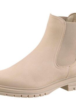 Tamaris Chelseaboots, Blockabsatz, Businessschuh, Schlupfboots, Stiefelette, Logoprägung