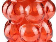 AM Design Dekovase Orangefarbene, bauchige Glasvase, für lebendige Deko