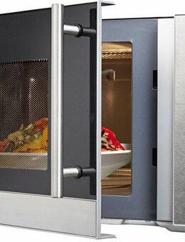 Hanseatic Mikrowelle AS823EBB-P, Grill und Heißluft, 23 l, 3-in-1 Gerät, 10 Automatikprogramme