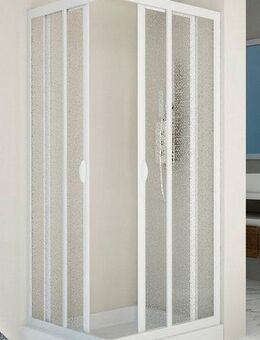 Forte Eckdusche Vela, BxT: 90x90 cm, Kunststoff, variabler Verstellbereich, BxH: 90 x 190 cm