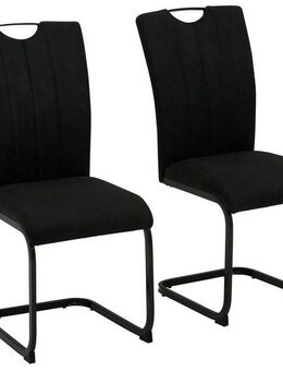 Home affaire Freischwinger Napoli (Set, 2 St), Vintage-Mikrofaser Bezug, Belastbarkeit bis 130kg, im 2er oder 4er Set