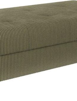 Home affaire Polsterhocker CHARRE XXL, Steppung im Sitzbereich, Maße: B/T/H: 118/73/40 cm, passend zur Serie CHARRE, auch in Cord und Bouclé