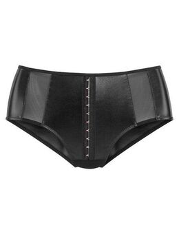petite fleur gold Panty in Leder-Optik mit Haken & Ösen Detail (Kunstleder)
