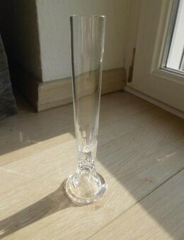 2 Kristall Glas Vasen Solifleur Orchideenvase Stangenvase Deko zus. 4,- - Flensburg