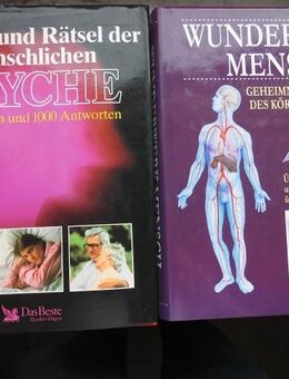 Wunderwerk Mensch. Funktionsweise des Körpers. Organismus. Wunder und Rätsel der menschlichen Psyche. 2 Bücher zus. 4,- - Flensburg