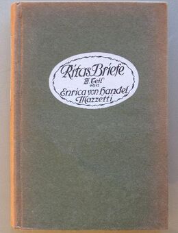 Handel-Mazzetti: Ritas Briefe. Dritter Teil (ca.1918) - Münster