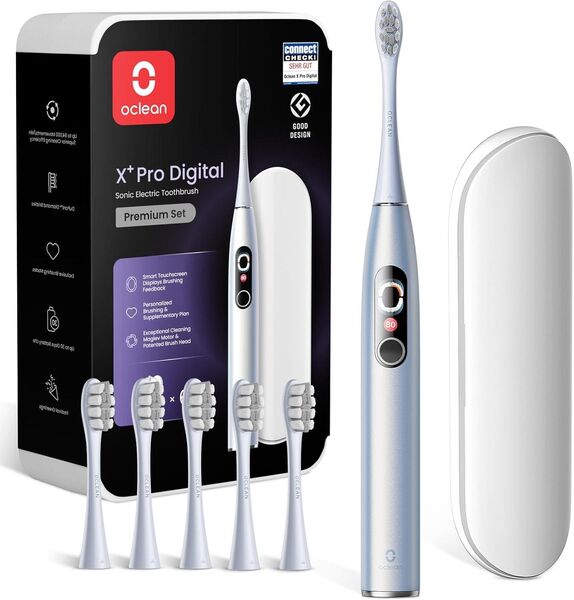 Schallzahnbürste X Series Pro Digital Travel Set mit Touch-Display, 6 Bürstenköpfe mit Reiseetui - Dortmund Adlerstraße