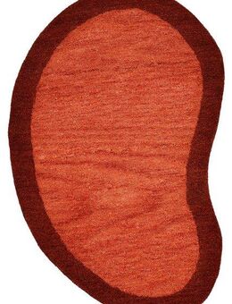 THEKO Wollteppich Gabbeh Super, Handweb Teppich, Bordüre, reine Wolle, handgewebt, oval, Höhe: 15 mm, Schlafzimmer, Wohnzimmer, Esszimmer, auch als Läufer, eckig oder rund