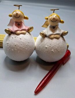 2 Engelkugel auf Kugel 11cm hoch 8cm breit als Set zusammen - Essen