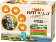 36 + 12 gratis! 48 x 85 g IAMS Naturally Land & Sea Collection - Senior