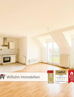 Sofort bezugsfrei - Dachgeschosswohnung I Dachspeicher I PKW-Stellplatz - Borsdorf