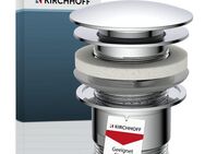 Kirchhoff Duschablauf, Universal Waschbecken Ablaufgarnitur, Abfluss Stöpsel, Chrom