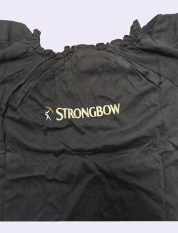 Vintage Strongbow Damen T-Shirt M Schwarz Bardot Off-Shoulder - München Thalkirchen-Obersendling