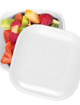 Seltmann Weiden Backform No Limits, Servierschale mit Deckel 12 x 12 cm, Set 4-tlg., (Set 4-tlg), aus Porzellan, hitzebeständig, Backofenfest