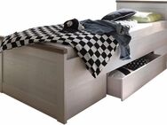 Begabino Jugendbett Luca, Stauraumbett, Landhaus Design, 90x200cm TOPSELLER, Kinderbett, Einzelbett, inklusive Schubkasten, Bett