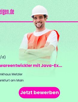 Softwareentwickler mit Java-Expertise (m/w/d)* - Frankfurt (Main)
