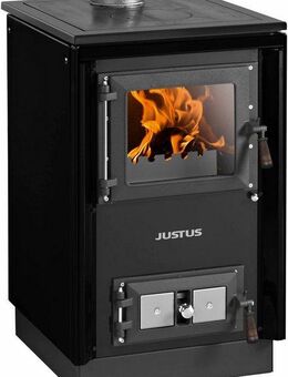 JUSTUS Festbrennstoffherd Rustico-50 2.0, 7 kW, Zeitbrand