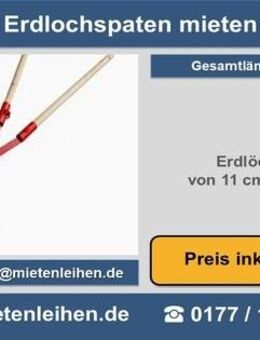 Erdlochheber Lochspaten Erdschaufel Lochschaufel mieten leihen in Herne - Herne