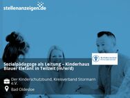 Sozialpädagoge als Leitung – Kinderhaus Blauer Elefant in Teilzeit (m/w/d) - Bad Oldesloe