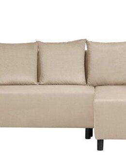 INOSIGN Ecksofa IWALANI, Schlafsofa mit Bettkasten, Recamiere beidseitig montierbar, L-Form, B/T/H 199/135/83 cm, Struktur weich & Velvet