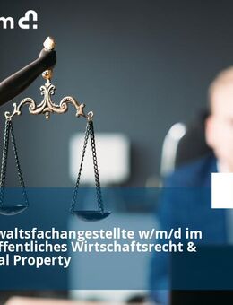 Rechtsanwaltsfachangestellte w/m/d im Bereich Öffentliches Wirtschaftsrecht & Intellectual Property - Düsseldorf