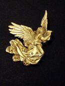 Vintage MFA Messing Engel Brosche in 45141
