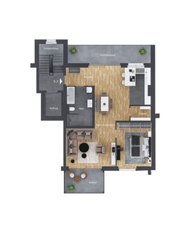 Letzte 2-Zimmer Penthaus Wohnung - NEUBAU - Fertiggestellt und in 4 Monaten einzugsbereit! - Fürth