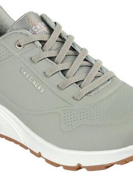Skechers UNO SHIMMER AWAY Slip-On Sneaker Slipper, Freizeitschuh, Plateausneaker mit modischem Keilabsatz