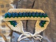 Crochet tulip headband, blue - Ovelgönne
