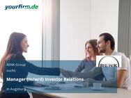 Manager (m/w/d) Investor Relations - Augsburg