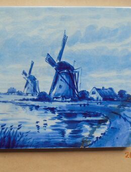 Vintage DELFT Fliese 13 x 13 cm - München Maxvorstadt
