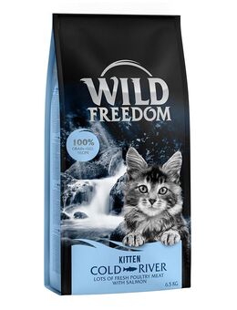 Wild Freedom Kitten "Cold River" Lachs - getreidefreie Rezeptur - Sparpaket: 2 x 6,5 kg