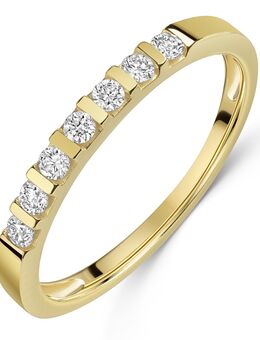 1 schöner Goldring in Gelbgold 333/- mit gefassten Zirkonia CZ, Größe 52 - Essen
