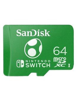 Sandisk microSDXC Extreme, Nintendo licensed Yoshi Edition Speicherkarte (64 GB, 100 MB/s Lesegeschwindigkeit)