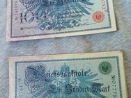 100 Mark Reichsbanknoten von Jahr 1908 - Gummersbach