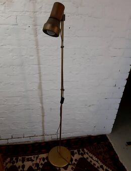 Messing Leseleuchte Stehlampe 50er 60er Vintage MidCentury retro - Ginsheim-Gustavsburg