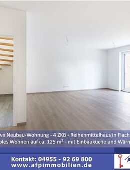 ***Exklusive Neubau-Wohnung - 4 ZKB - Reihenmittelhaus in Flachsmeer*** - Westoverledingen